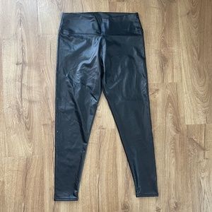 Spanx Style Faux Leather Spandex Pants - Size XL